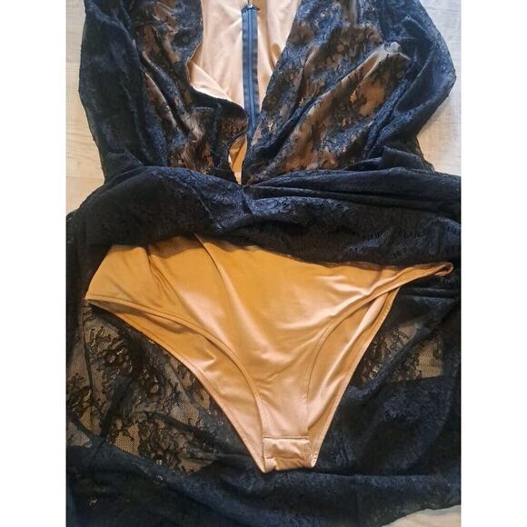 Majorelle Revolve CALISTO Black Nude Lace Body Jumpsuit XL ASO KELLIE BARRETT - Picture 12 of 13